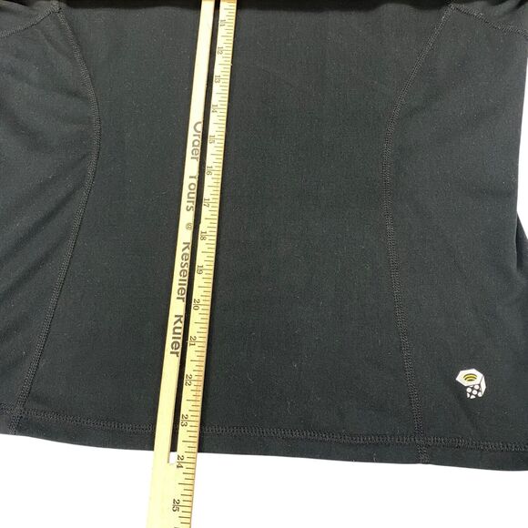 Mountain Hardwear Shirt M Black 1/4 Zip Pullover Long Sleeve Top Womens - Picture 4 of 12